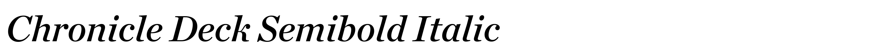 Chronicle Deck Semibold Italic